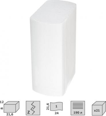 Полотенца бумажные листовые V-сложения 1-слойные 20 пачек по 200 листов – фото 8