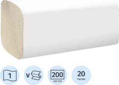 Полотенца бумажные листовые V-сложения 1-слойные 20 пачек по 200 листов – фото 10