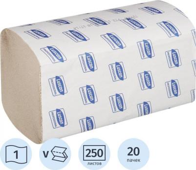 Полотенца бумажные листовые V-сложения 1-слойные 20 пачек по 250 листов – фото 2