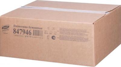 Полотенца бумажные листовые V-сложения 1-слойные 20 пачек по 250 листов – фото 4