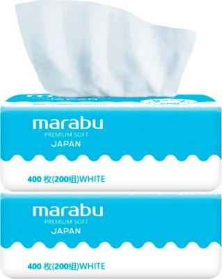 Салфетки бумажные Марабу Двухслойные в мягкой упаковке 200 шт