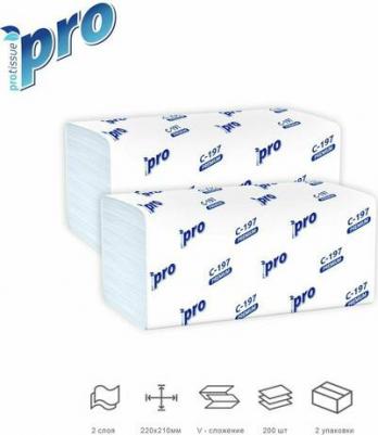 Полотенца бумажные листовые V-сложения 2-слойные 20 пачек по 200 листов – фото 3