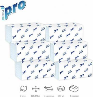 Полотенца бумажные листовые V-сложения 2-слойные 20 пачек по 200 листов – фото 11