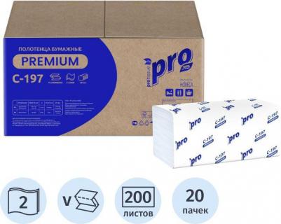 Полотенца бумажные листовые V-сложения 2-слойные 20 пачек по 200 листов – фото 18