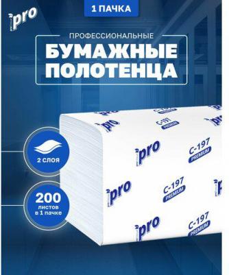 Полотенца бумажные листовые V-сложения 2-слойные 20 пачек по 200 листов – фото 20
