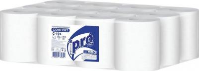 Полотенца бумажные в рулонах 1-слойные 12 рулонов по 120 метров