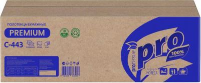 Полотенца бумажные листовые С443 Z, 2 сл, 190 л, 21 пачка, Premium – фото 2