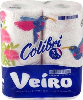 Полотенца бумажные Colibri с цветным тиснением трехслойные – фото 6