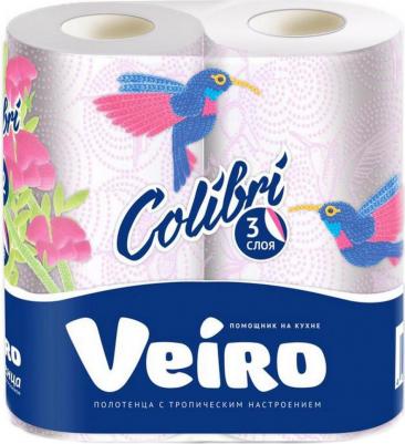 Полотенца бумажные Colibri с цветным тиснением трехслойные – фото 13