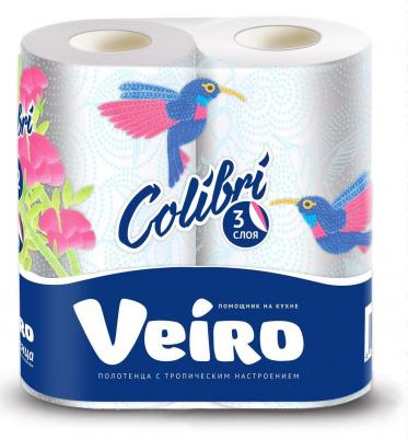 Полотенца бумажные Colibri с цветным тиснением трехслойные – фото 16