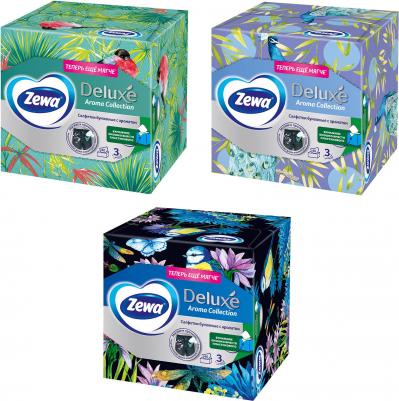 косметические салфетки Салфетки косметические Deluxe Aroma Collection 3-слойные 60 штук в упаковке – фото 1