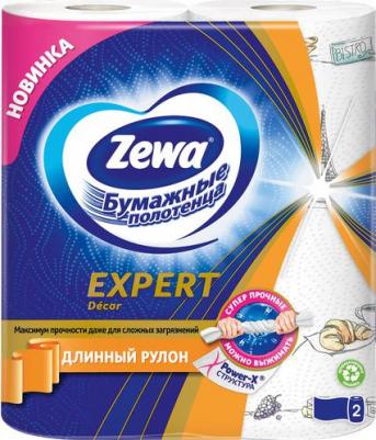 Полотенца бумажные Expert Декор трехслойные, 2 уп. 2 рул