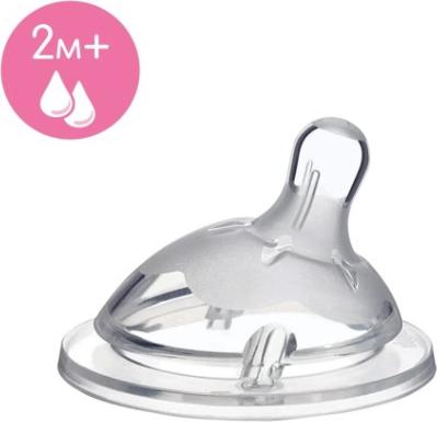 бутылочка Соска Natural Feeling 1шт.,2mec.+, силиконовая с флексорами,средний поток, Бутылочки и Соски – фото 2