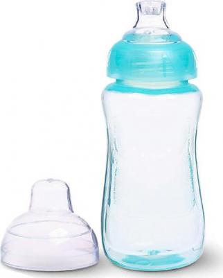 Поильник детский с мягким носиком, 340 мл, цвет голубой – фото 3