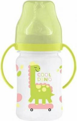 Бутылочка Динозавр для кормления с широким горлышком 6+ мес 270 мл