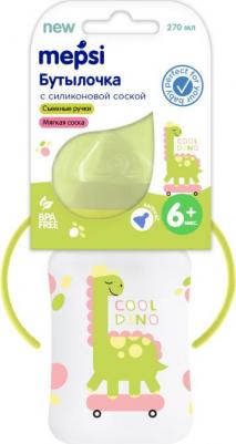 Бутылочка Динозавр для кормления с широким горлышком 6+ мес 270 мл – фото 1