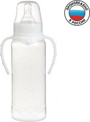 Бутылочка для кормления детская классическая, с ручками, 250 мл, от 0 мес., цвет белый – фото 5