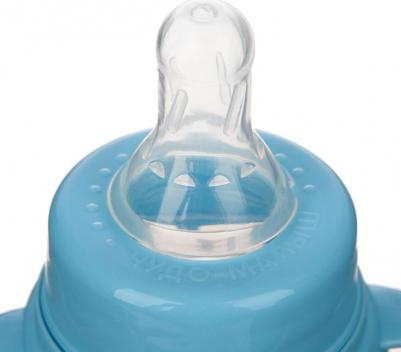 Бутылочка для кормления "Люблю молоко" детская классическая, с ручками, 250 мл, от 0 месяцев, цвет белый – фото 13