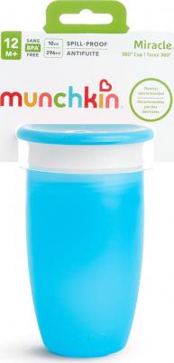 Поильник с крышкой MIRACLE 360° непроливайка голубой 296 мл – фото 6