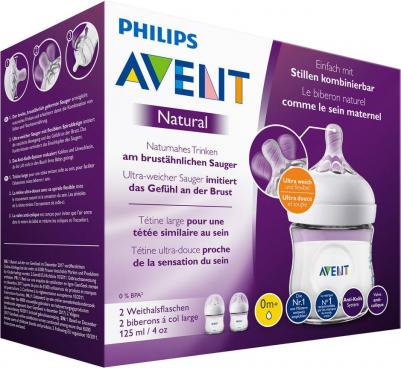 Бутылочка Natural, PP, силик. соска, 125 мл, 0 мес.+, 2 шт – фото 9