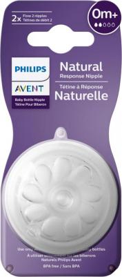 Соска силиконовая медленный поток с 0 мес. Natural 2шт (SCY962/02) – фото 5