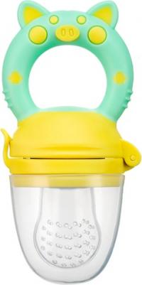 Ниблер для прикорма с силиконовой сеточкой Piggy, голубой – фото 4