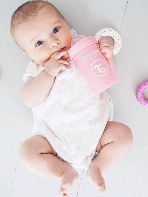 Антиколиковая бутылочка для кормления, цвет: пастельный синий, 180 мл – фото 2