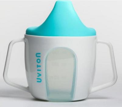 Поильник детский/ Чашка с крышкой /Кружка поильник/ Кружка с носиком, крышкой и ручками 180 мл /6 м+ мятный – фото 11