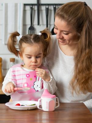 Поильник детский/ Чашка с крышкой /Кружка поильник/ Кружка с носиком, крышкой и ручками 180 мл /6 м+ мятный – фото 18