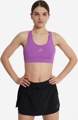 Топ бра спортивный ActiveMove Urban Mesh Back, Фиолетовый – фото 3