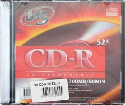 Диск CD-R VS 0,7 GB 52, 10 шт – фото 3