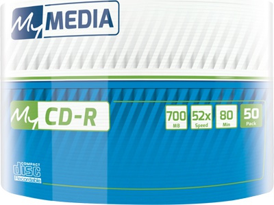 Оптический диск CD-R 700МБ 52x, 50шт., pack wrap [69201] – фото 1