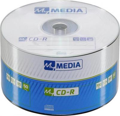 Оптический диск CD-R 700МБ 52x, 50шт., pack wrap [69201]