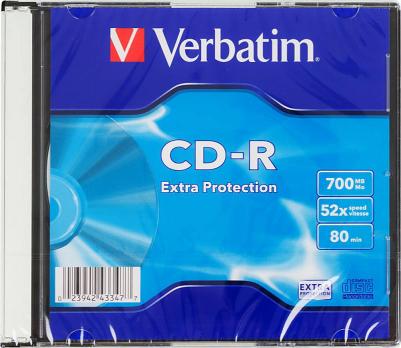 700MB, 52x, SLIM-футляр, 43347 – фото 16