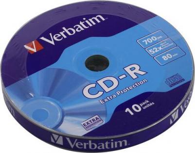 Диски CD-R 80min 700Mb 52x 25 шт Cake Box DL, Printable <43439>