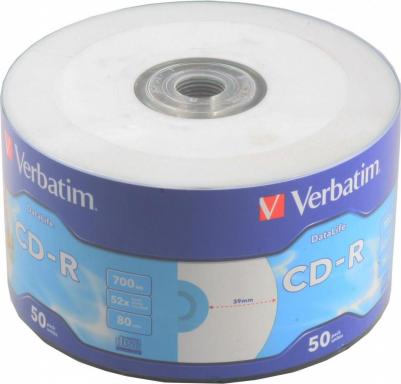 Диски CD-R 80min 700Mb 52x Shrink/50 Ink Print 43794 – фото 1