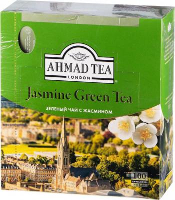 Чай Green Jasmine Tea зеленый 100 пакетиков – фото 2