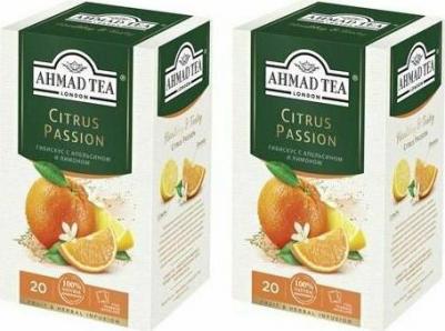 Citrus Passion травяной чай в фольгированных пакетиках, 20 шт – фото 4