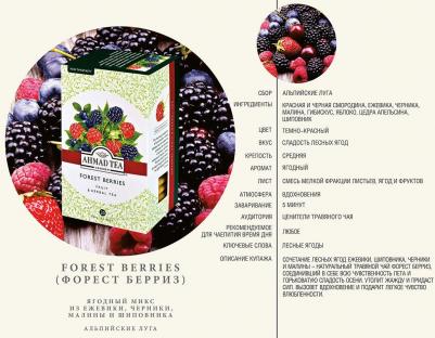 Forest Berries травяной чай в фольгированных пакетиках, 20 шт – фото 6