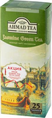 зеленый чай с жасмином в пакетиках с ярлычками, в конвертах из фольги, 25 шт – фото 8