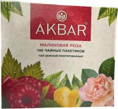 Чай зеленый Малиновая роза в пакетиках 1,5 г х 100 шт – фото 1