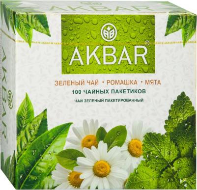 Чай зеленый ромашка-мята в пакетиках 1,5 г х 100 шт – фото 2