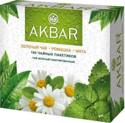 Чай зеленый ромашка-мята в пакетиках 1,5 г х 100 шт – фото 3