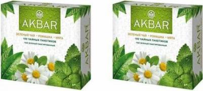 Чай зеленый ромашка-мята в пакетиках 1,5 г х 100 шт – фото 4