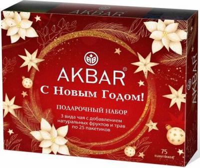 Чайный набор Ассорти 3 вкуса по 25 пакетиков, 75x1,5 г 4650065525947