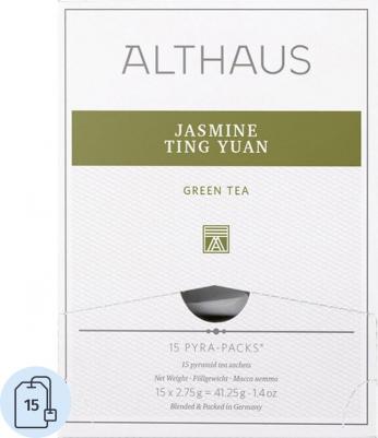 Чай Pyra Pack Jasmine Ting Yuan зеленый с жасмином 15 пакетиков- пирамидок