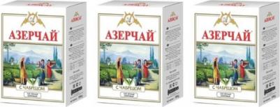 Чай черный с чабрецом, 3 упаковки по 100 грамм