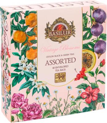 Чай набор Винтажные цветы Ассорти, 40 саше