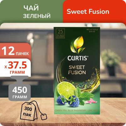 Чай зеленый Sweet Fusion c лаймом синей малиной и мятой, 25 пакетиков – фото 1