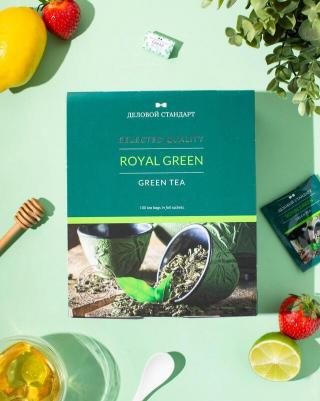 Чай Royal Green tea зеленый 100 пакетиков – фото 6